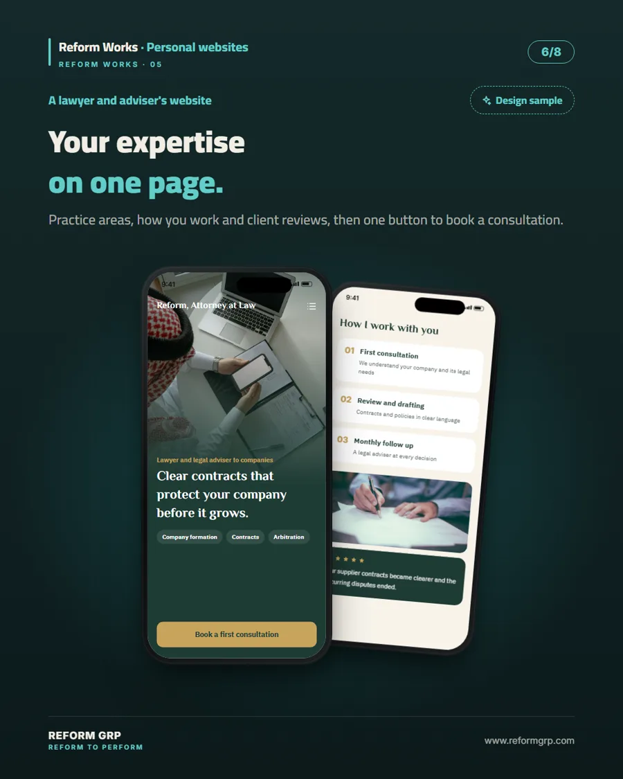 Personal websites, slide 6