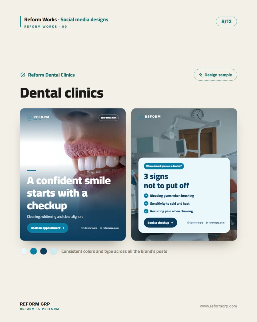 Social media designs for food and health, slide 8