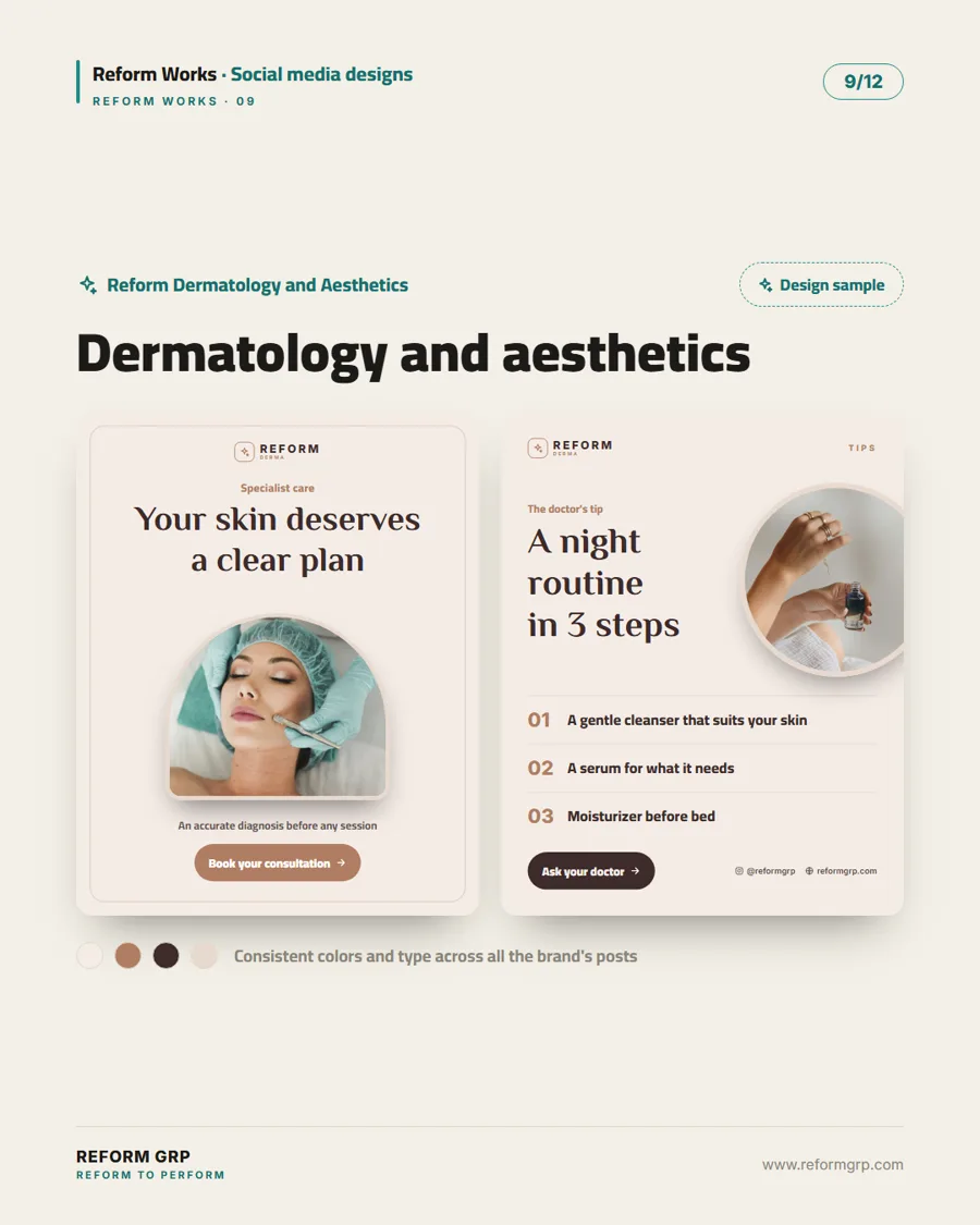 Social media designs for food and health, slide 9