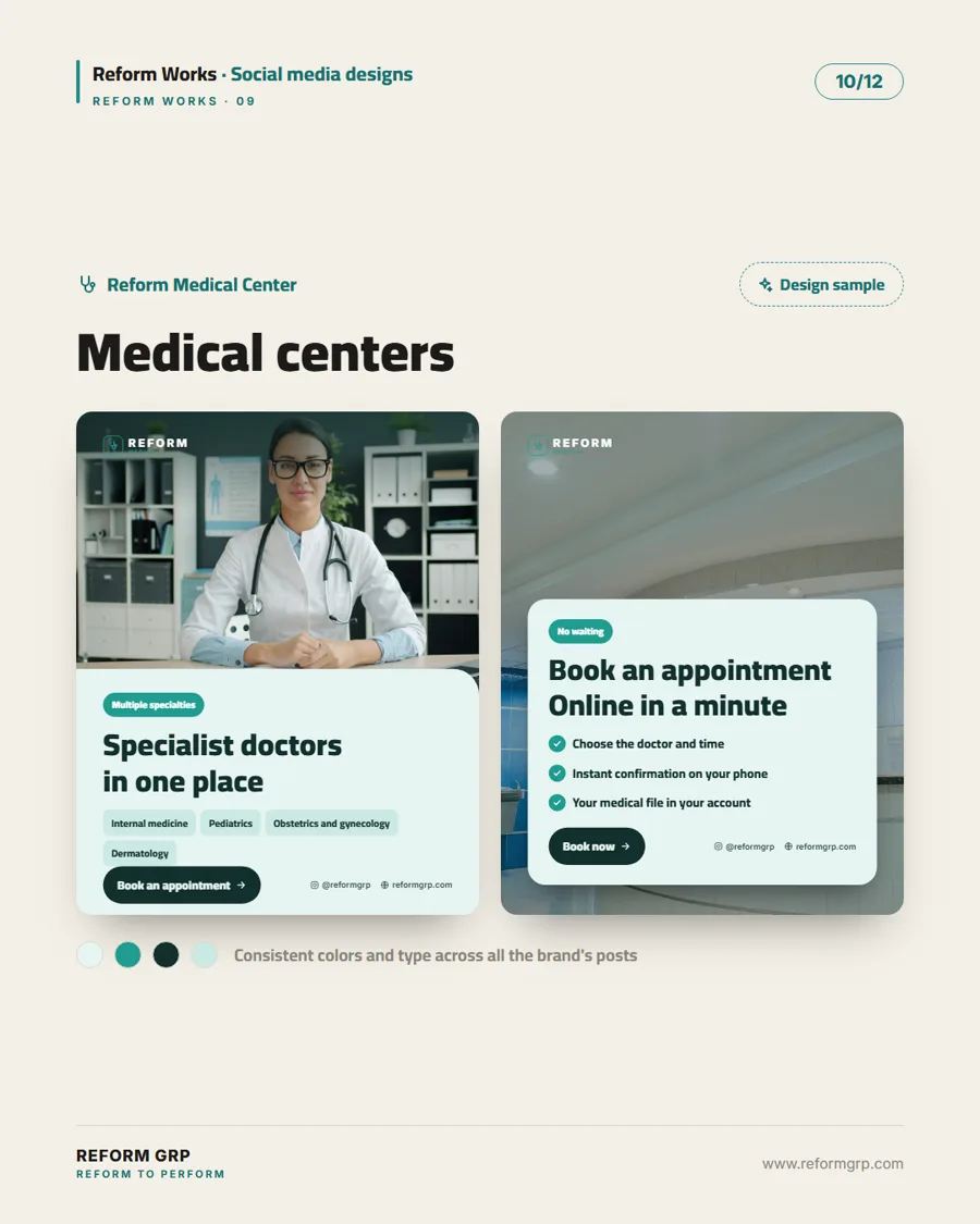 Social media designs for food and health, slide 10