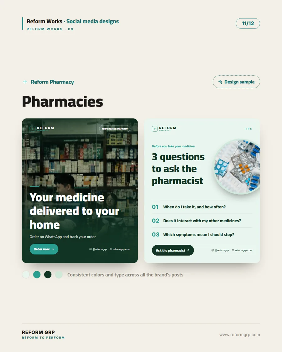 Social media designs for food and health, slide 11